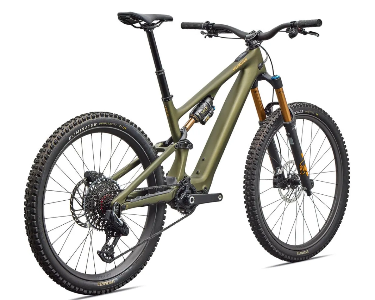 Specialized Mountain Bikes|E-Bikes|Turbo Levo SL 2 Pro Carbon E-Bike (Laurel Green/Orange Zest) (S5)