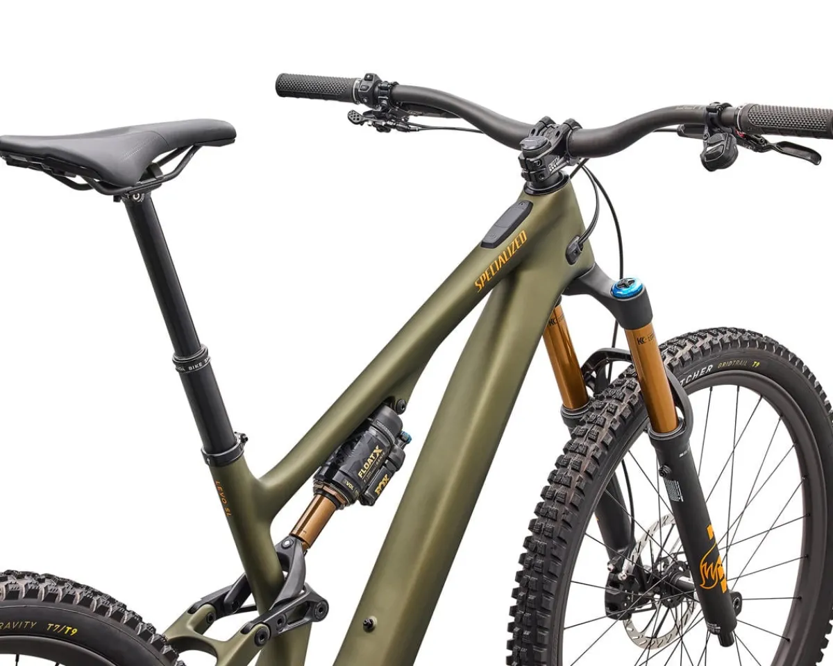 Specialized Mountain Bikes|E-Bikes|Turbo Levo SL 2 Pro Carbon E-Bike (Laurel Green/Orange Zest) (S5)