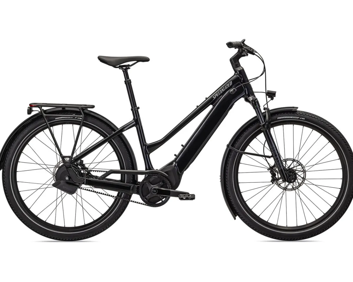 Specialized Road Bikes|E-Bikes|Turbo Vado 5.0 IGH Step-Through E-Bike (Black/Silver Reflective) (S) (2023) (Enviolo Internal Gear Hub) (Shipping Available)