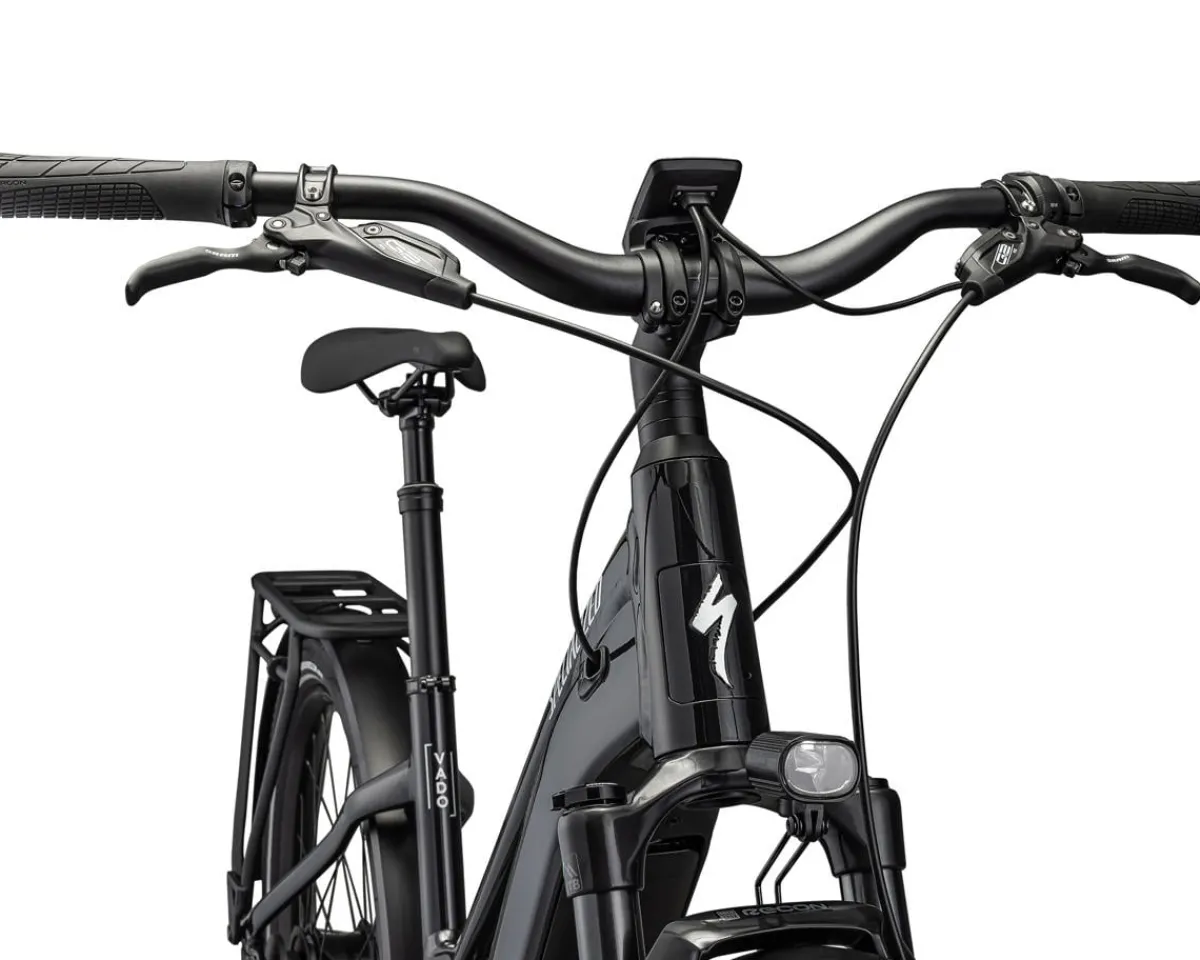 Specialized Road Bikes|E-Bikes|Turbo Vado 5.0 IGH Step-Through E-Bike (Black/Silver Reflective) (S) (2023) (Enviolo Internal Gear Hub) (Shipping Available)