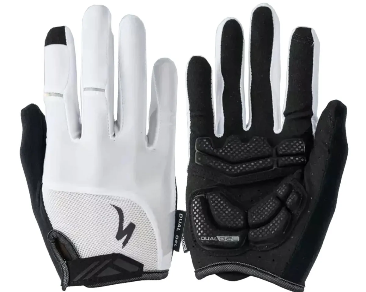 Specialized Clothing Accessories|Women's Body Geometry Dual-Gel Long Finger Gloves (White) (S)
