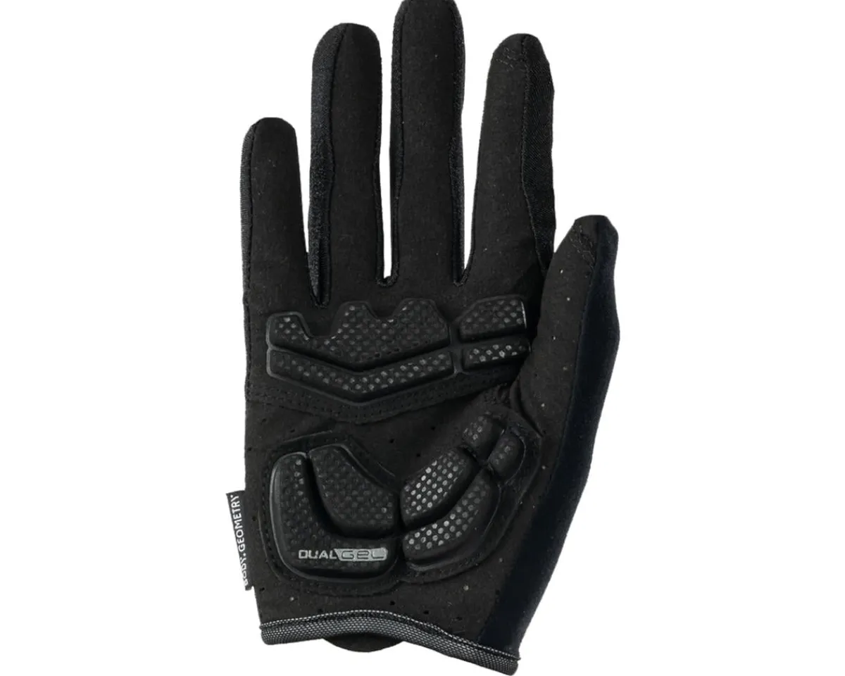 Specialized Clothing Accessories|Women'S|Women's Body Geometry Dual-Gel Long Finger Gloves (Black) (M)