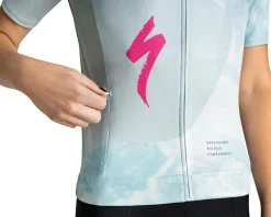 Specialized Women'S|Jerseys|Women's Foundation Graphic Short Sleeve Jersey (Sea Foam/Rebel Pink) (S)