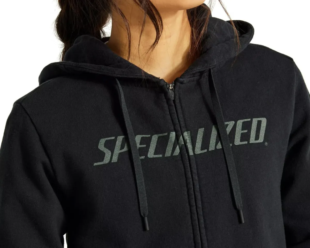 Specialized Clothing Sale|Women'S|Women's Legacy Wordmark Zip-Up Hoodie (Black) (XS)