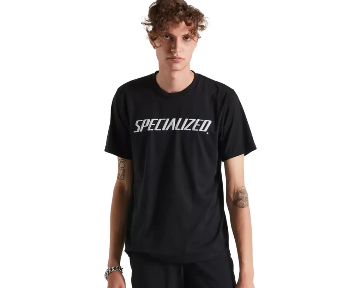 Specialized Clothing Sale|Casual Clothing|Wordmark Short Sleeve Tee (Black) (S)