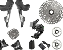 SRAM Electronic Shifting|Groupsets|Apex AXS XPLR Gravel Groupset (Black) (1 x 12 Speed) (11-44T)