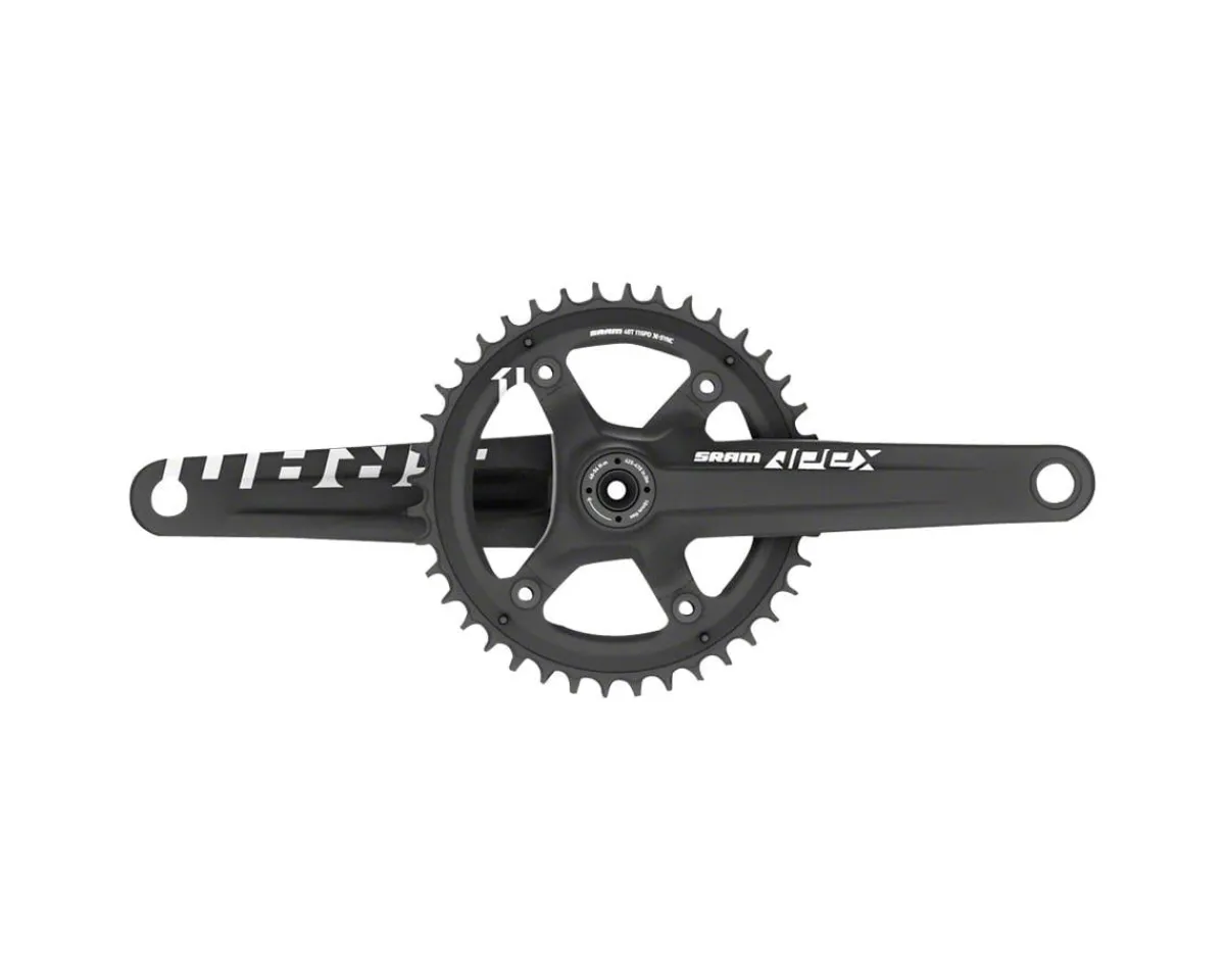 SRAM Cranksets & Parts|Apex 1 X-Sync Crankset (Black) (1 x 10/11 Speed) (BB30 Spindle) (175mm) (42T) (110 Aymmetric BCD)