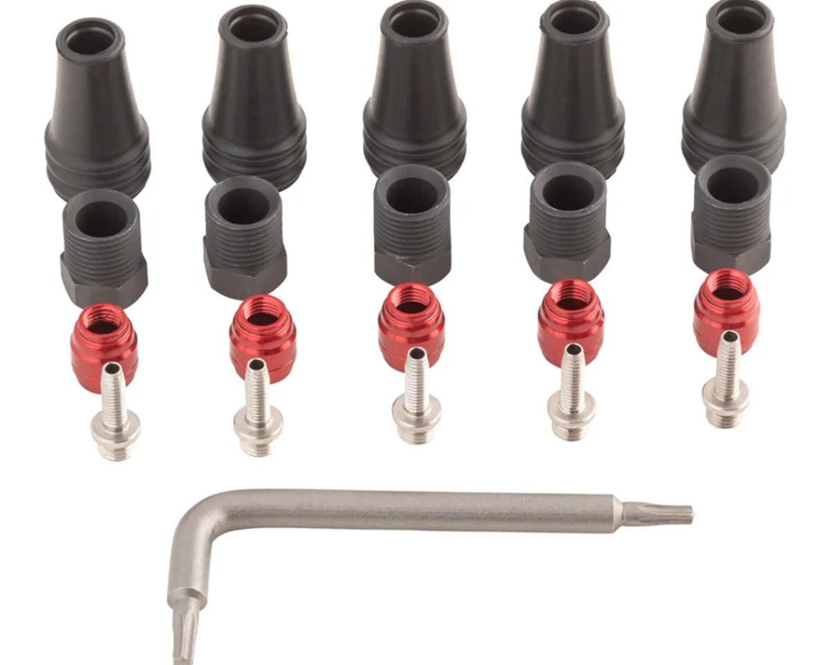 SRAM Brakes|Cables & Housing|AXS 2-Piece Hydraulic Disc Brake Hose Fitting Kit (Red/Force/Rival) (w/Barbs & Olives)