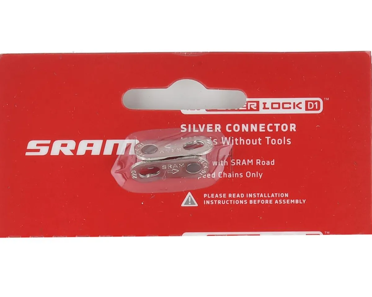 SRAM Electronic Shifting|Chains & Accessories|AXS PowerLock Flattop Road Master Link (Silver) (12/13 Speed) (1)