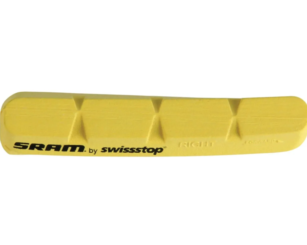 SRAM Brakes|Carbon Rim Brake Pad Inserts (Yellow) (1 Pair) (For Shimano/)