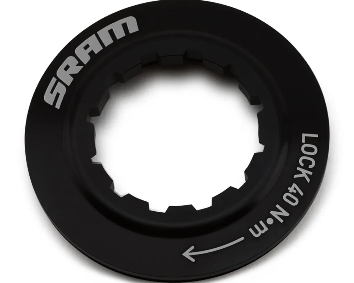 SRAM Brakes|CenterLine Disc Brake Rotor (Silver/Black) (160mm) (Internal Spline) (Centerlock) (W/ Lock Ring)