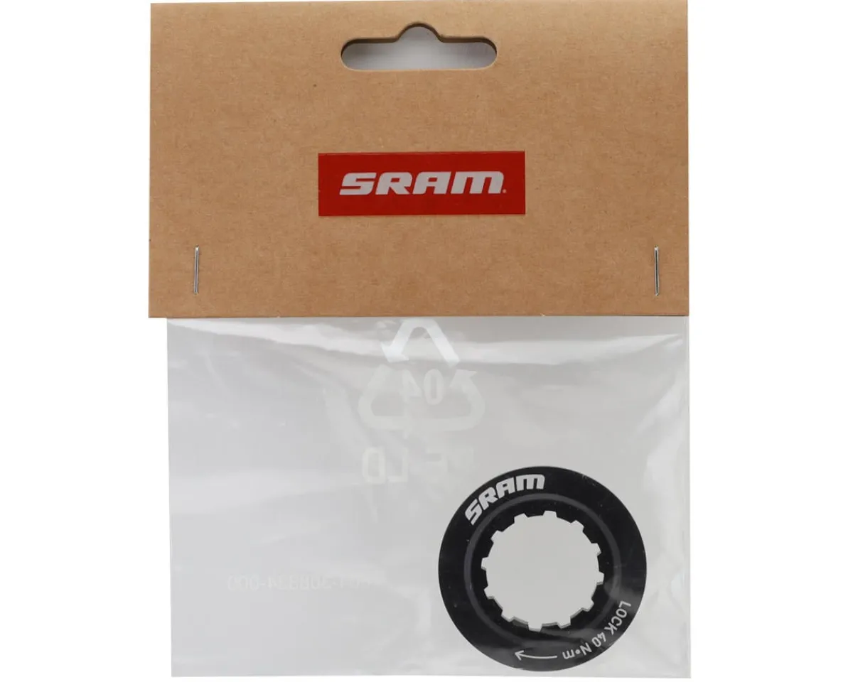 SRAM Brakes|Centerlock Rotor Lockring (Black) (Internal Spline)