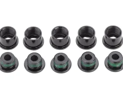 SRAM Chainrings & Accessories|Crank Chainring Bolt Kit (Black) (5-Arm) (Steel)