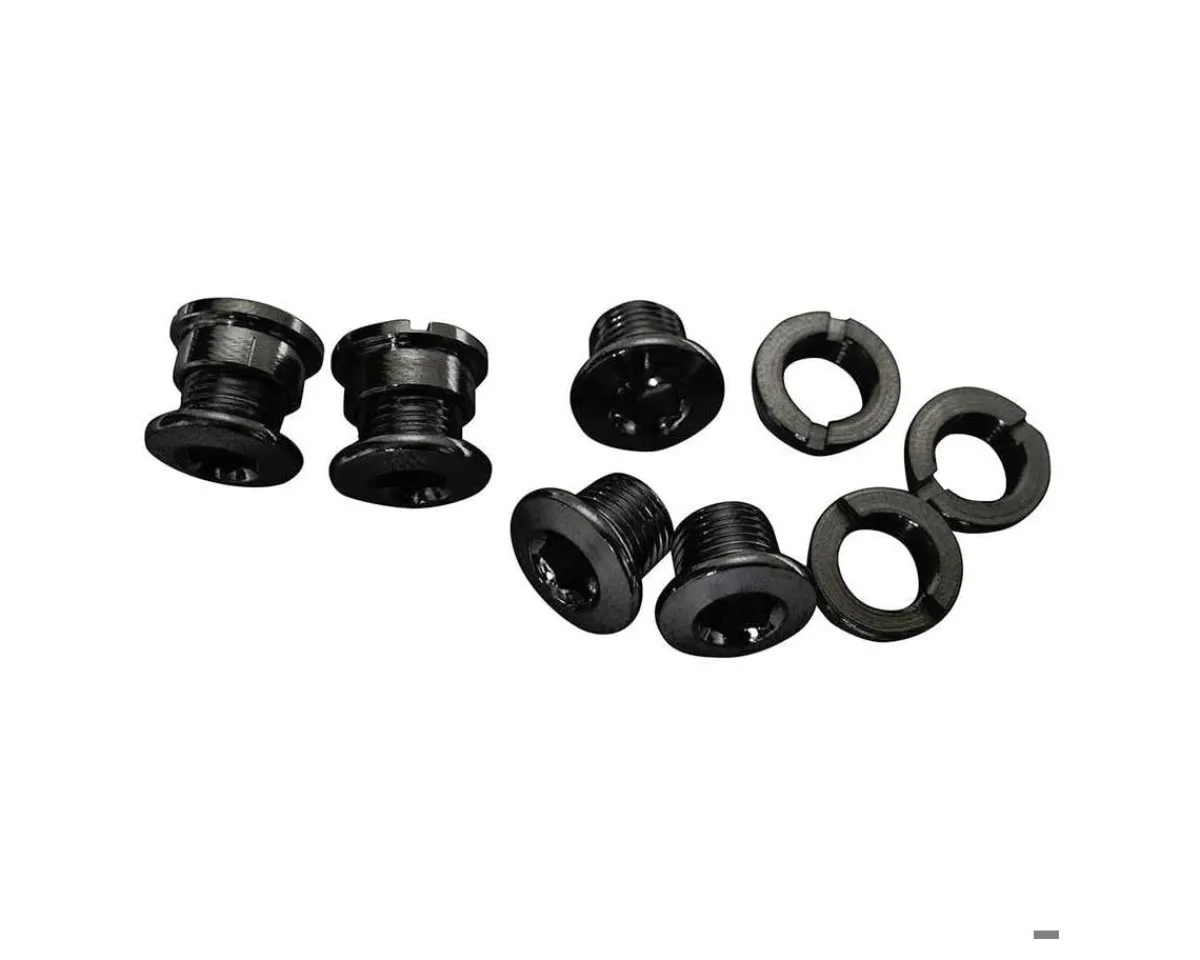 SRAM Chainrings & Accessories|5/6 Dual-Hex Chainring Bolt Set (Black) (12pc) (Steel)