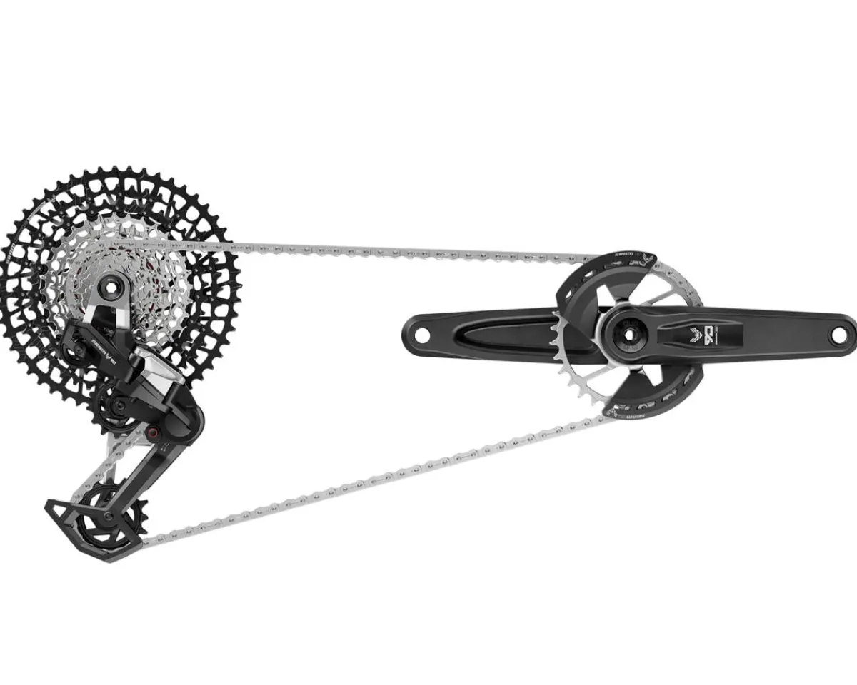 SRAM Groupsets|EAGLE 90 T-Type Transmission Groupset (Black/Silver) (12 Speed) (165mm) (32T) (UDH) (Mechanical)