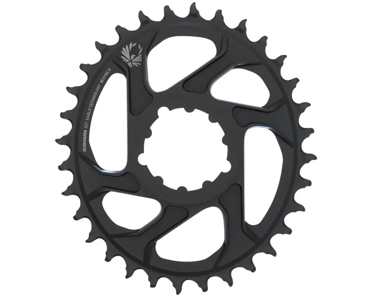 SRAM Chainrings & Accessories|Eagle X-Sync 2 Oval Direct Mount Chainring (Black) (6mm Offset) (32T)