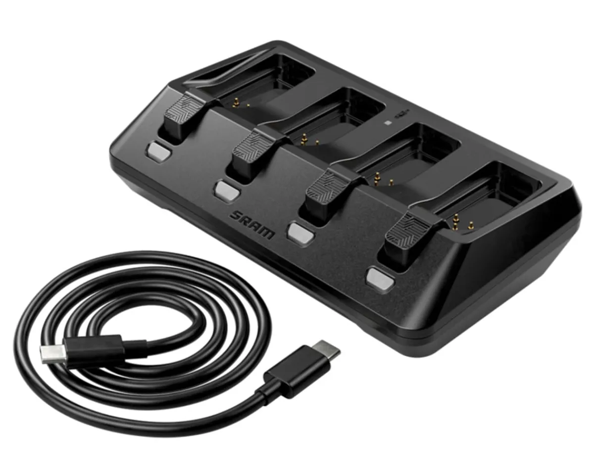 SRAM Electronic Shifting|Shifters|eTap/AXS Quad/Four Battery Charger (Black) (USB-C)