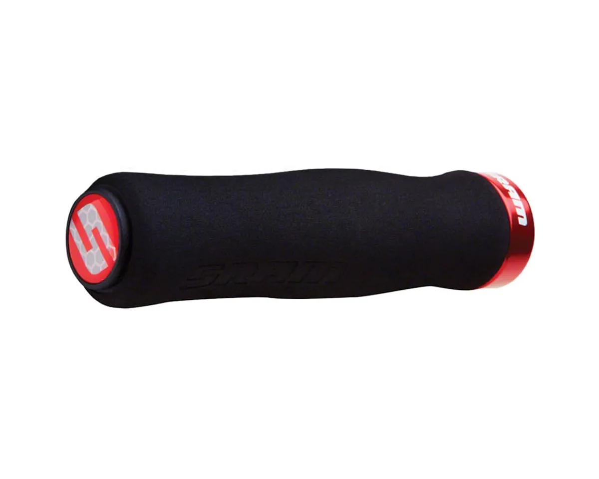 SRAM Grips & Handlebar Tape|Foam Contour Locking Grips (Black/Red) (129mm)
