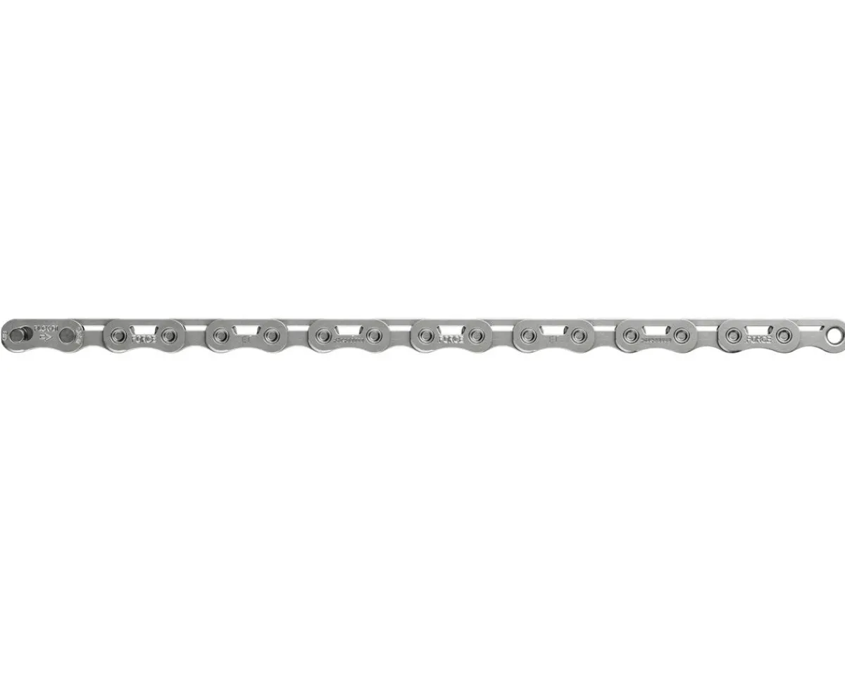 SRAM Replacement Parts|Chains & Accessories|Force AXS Flattop Road Chain (Silver) (12/13 Speed) (114 Links) (w/PowerLock) (E1)