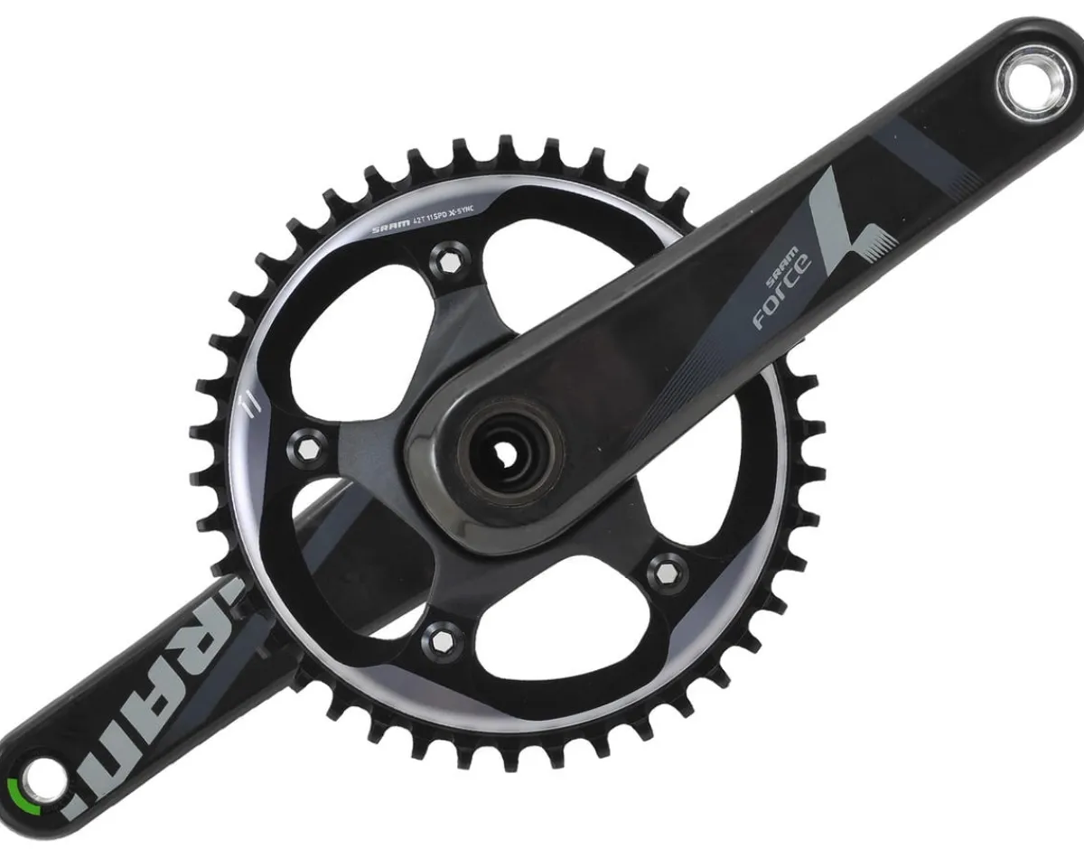 SRAM Cranksets & Parts|Force 1/CX1 Crankset (Black) (1 x 10/11 Speed) (GXP Spindle) (172.5mm) (42T) (110 BCD)