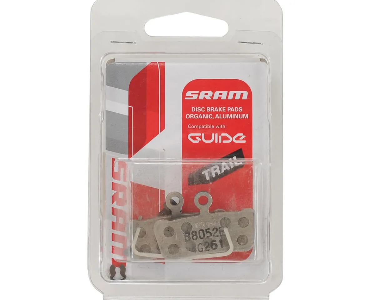 SRAM Brakes|G2 Disc Brake Pads (Organic) (Aluminum Back/Quiet/Light) (1 Pair)