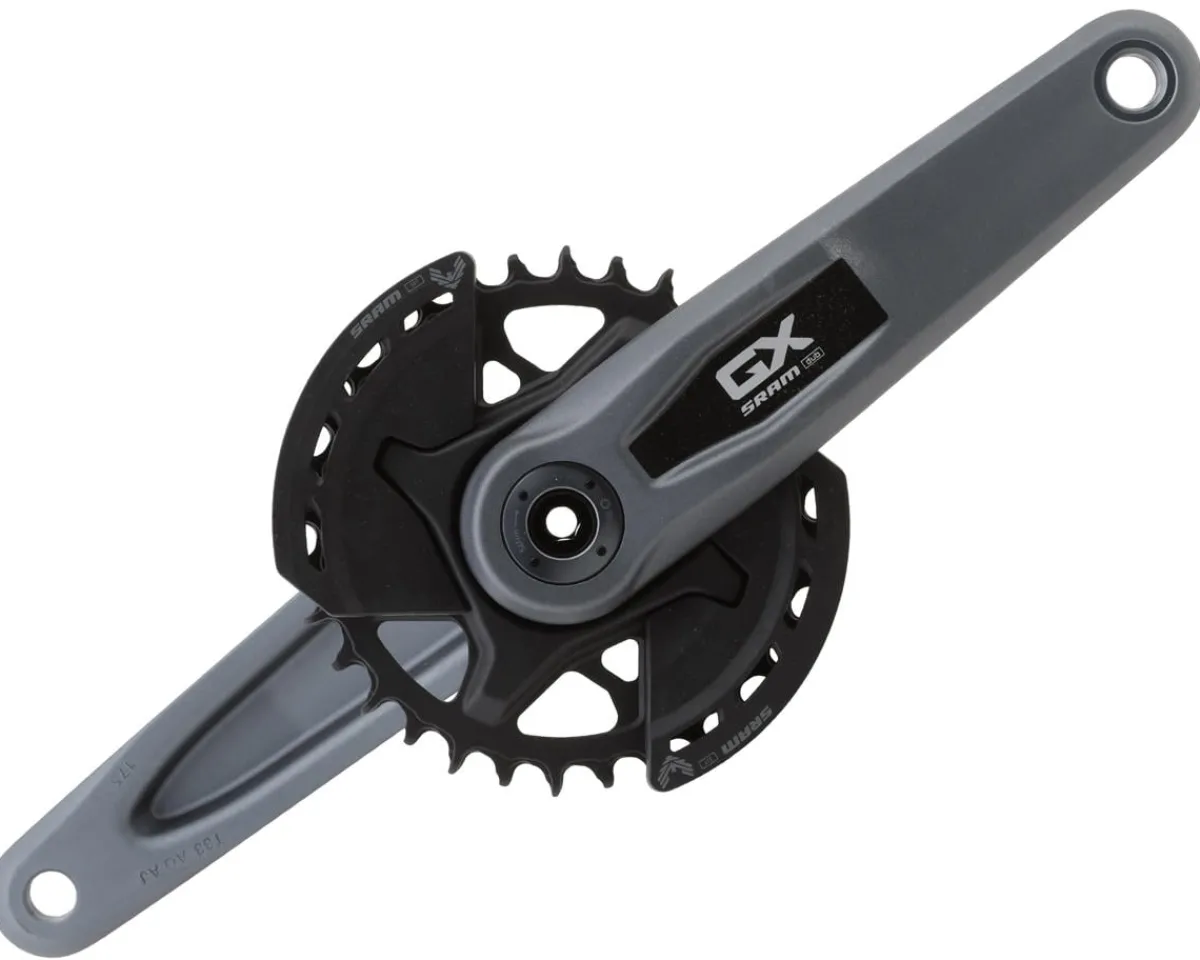SRAM Electronic Shifting|Cranksets & Parts|GX Eagle T-Type Crankset (Black) (12 Speed) (DUB Spindle) ( Direct Mount) (175mm) (32T) (Boost)
