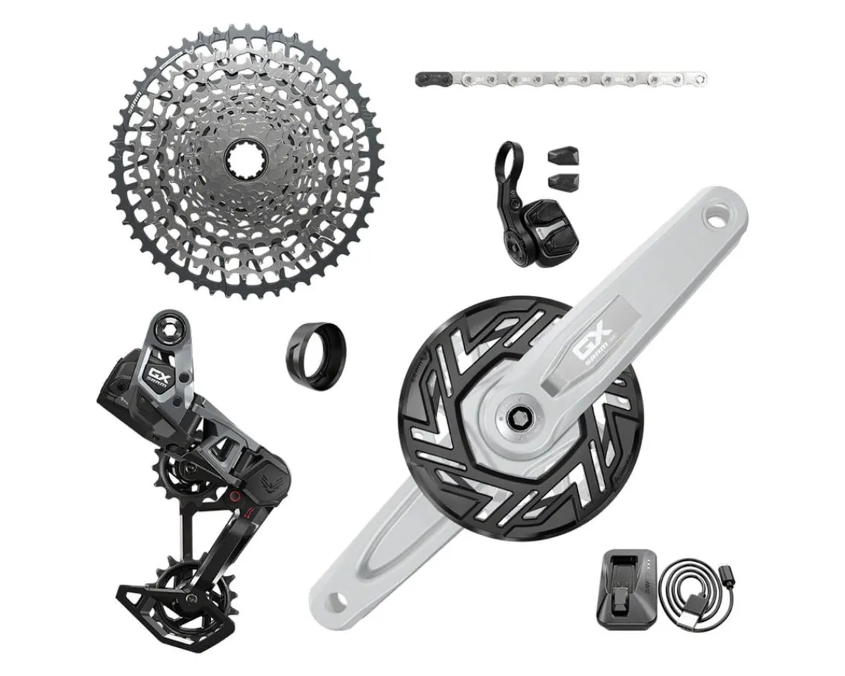 SRAM Electronic Shifting|Groupsets|GX Eagle T-Type E-Bike Groupset (Black) (Arms Not Included) (104 BCD) (34T) (1 x 12 Speed) (UDH)