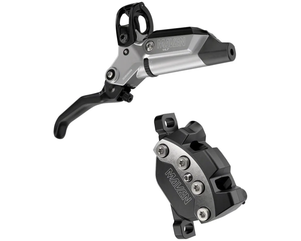 SRAM Brakes|Maven Ultimate Hydraulic Disc Brake (Silver/Black) (Left) (Post Mount) (Caliper Included)