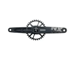 SRAM Cranksets & Parts|NX Eagle DUB 4" Fatbike Crankset (Black) (175mm) (30T) (X-Sync 2 Direct Mount Chainring)