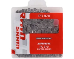 SRAM Chains & Accessories|PC-870 Bike Chain (Silver) (6-8 Speed) (114 Links)