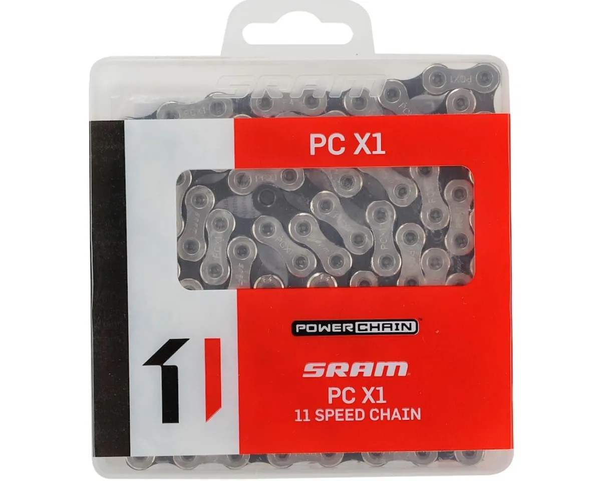 SRAM Chains & Accessories|PC-X1 Chain (Silver/Black) (11 Speed) (118 Links)
