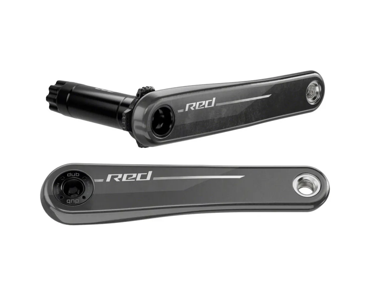 SRAM Electronic Shifting|Cranksets & Parts|RED AXS Crankarm Assembly (Natural Carbon) (DUB) (E1) (165mm)