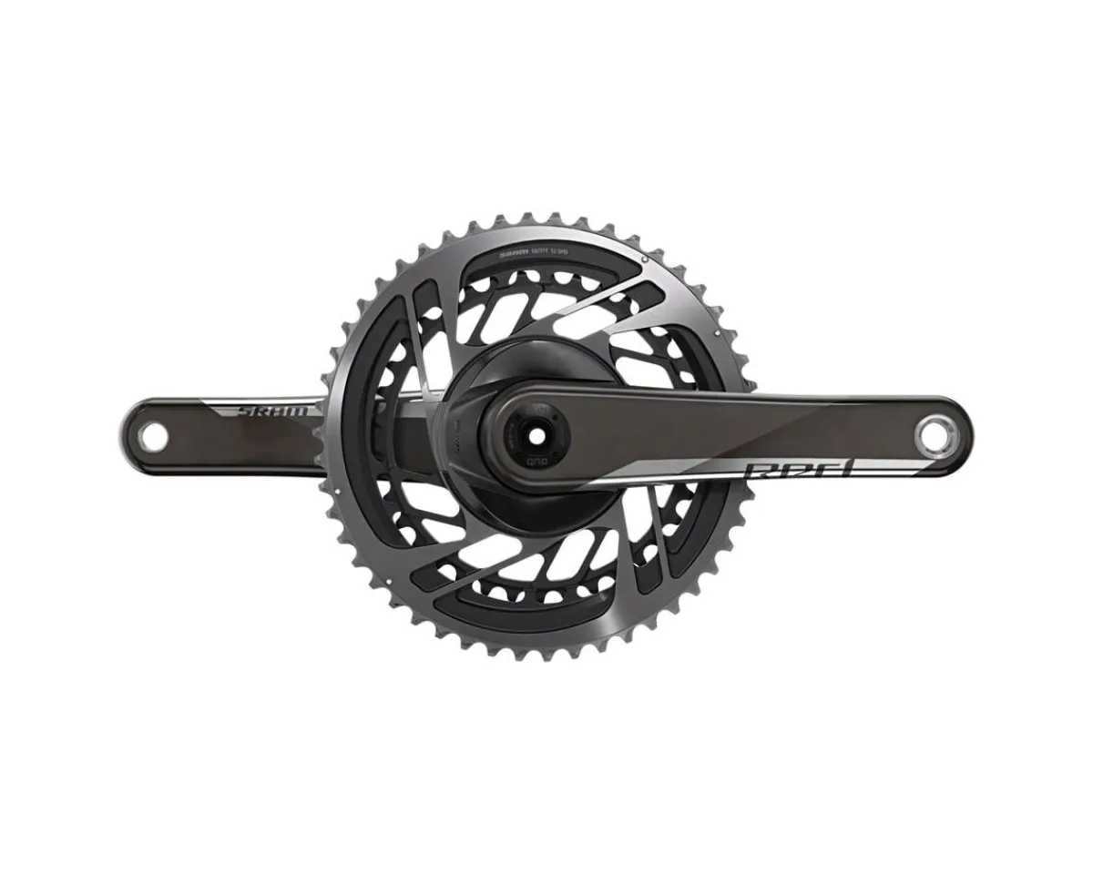 SRAM Electronic Shifting|Cranksets & Parts|RED AXS Crankset (Black) (2 x 12 Speed) (DUB Spindle) (175mm) (46/33T) (2023)