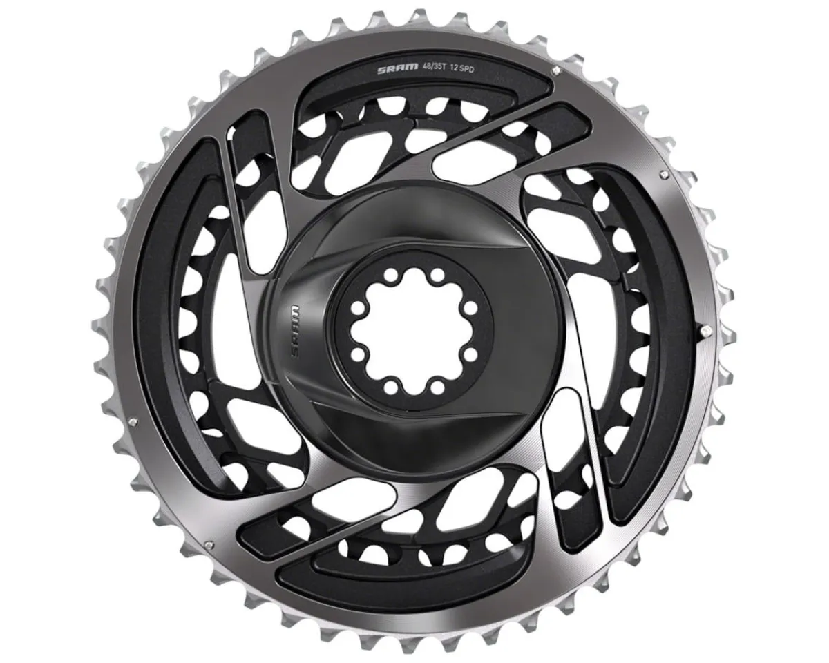 SRAM Chainrings & Accessories|Electronic Shifting|Red AXS Direct-Mount Chainrings (Polar Grey) (2 x 12 Speed) (Inner & Outer) (48/35T) (2023)