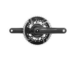 SRAM Electronic Shifting|Cranksets & Parts|RED AXS Direct Mount Crankset (Natural Carbon) (2 x 12 Speed) (E1) (160mm) (46/33T) (DUB Spindle)