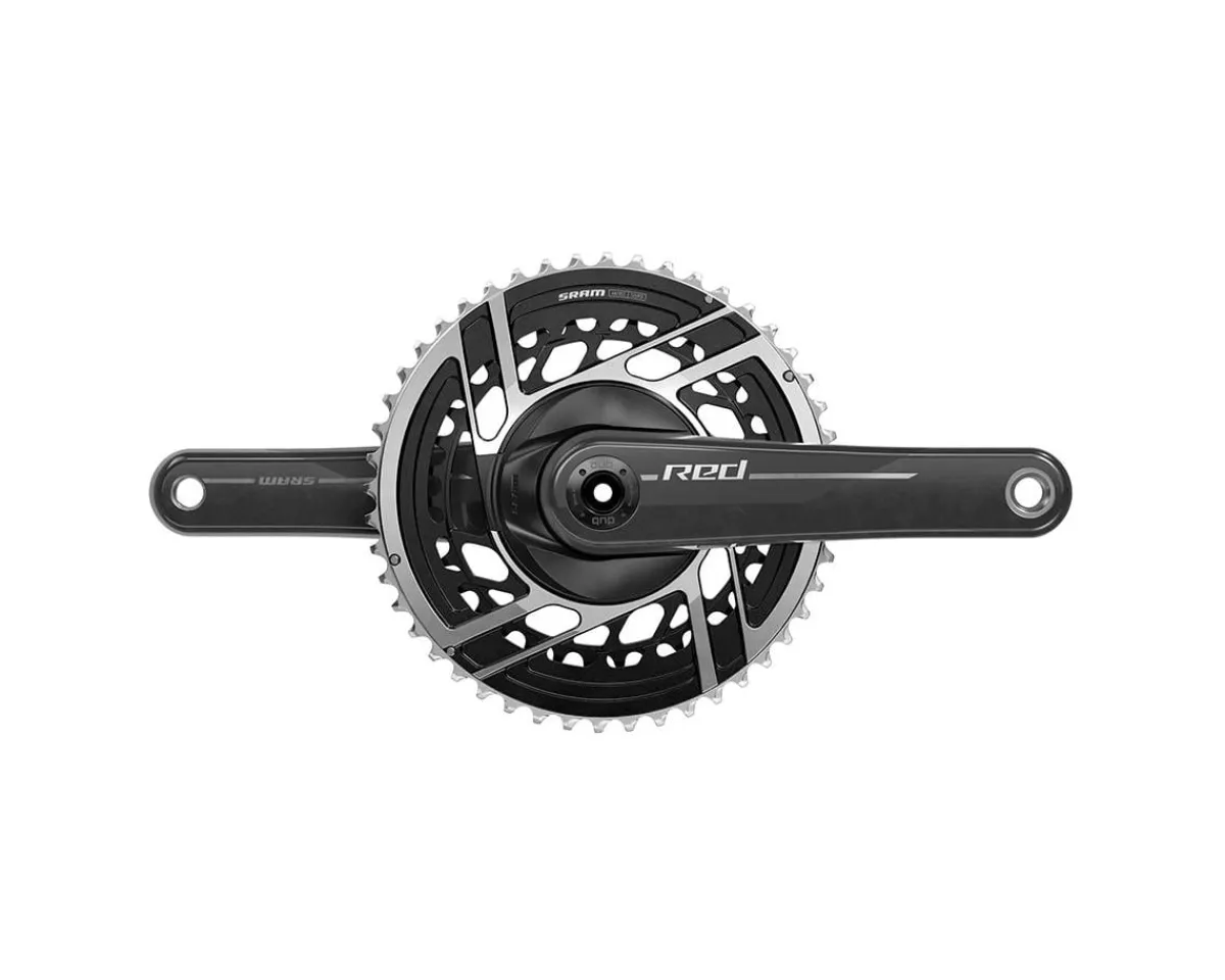 SRAM Electronic Shifting|Cranksets & Parts|RED AXS Direct Mount Crankset (Natural Carbon) (2 x 12 Speed) (E1) (160mm) (46/33T) (DUB Spindle)