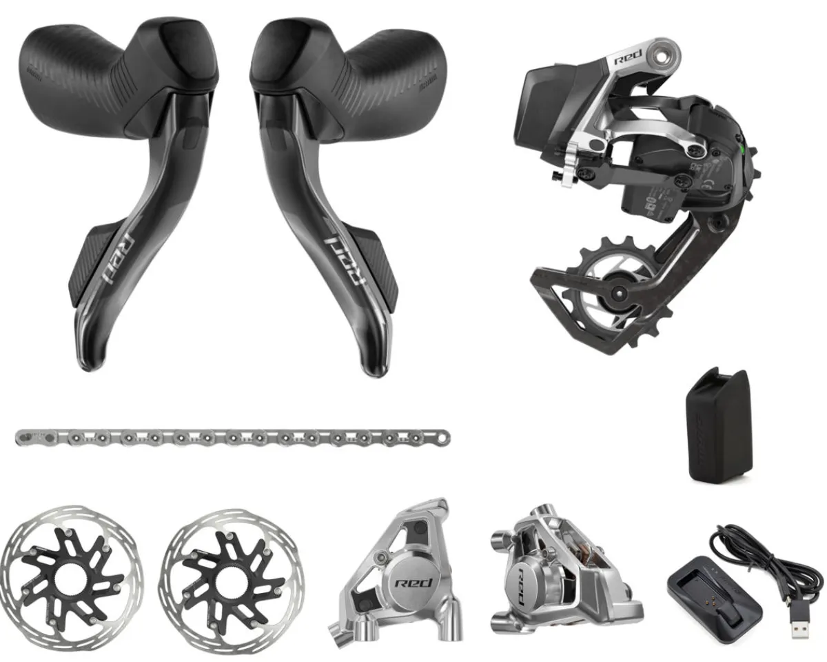 SRAM Electronic Shifting|Groupsets|RED AXS 1x Road Groupset (Black) (1 x 12 Speed) (E1)