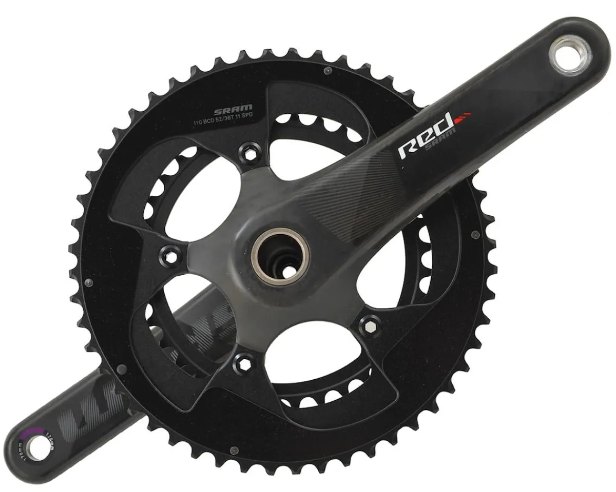 SRAM Cranksets & Parts|Red Crankset (Black) (2 x 11 Speed) (GXP Spindle) (C2) (170mm) (52/36T)