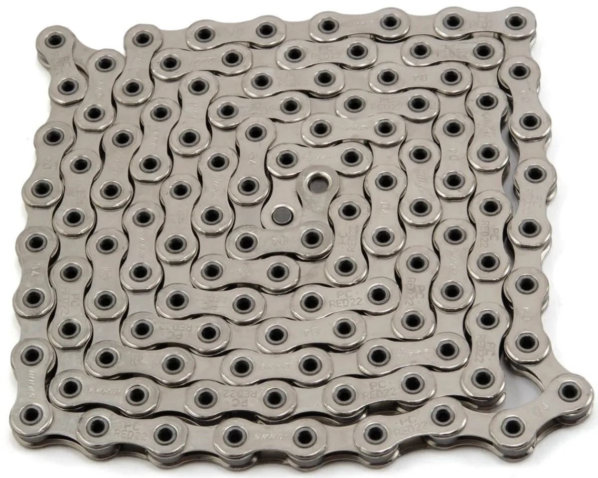 SRAM Chains & Accessories|Red 22 Hollow-Pin Chain (Silver) (11 Speed) (114 Links) (w/ PowerLock)