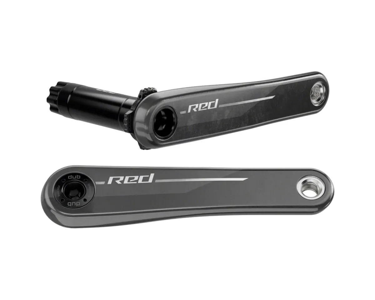 SRAM Electronic Shifting|Cranksets & Parts|RED XPLR AXS 1x Crank Arm Assembly (Natural Carbon) (DUB Wide) (E1) (160mm)