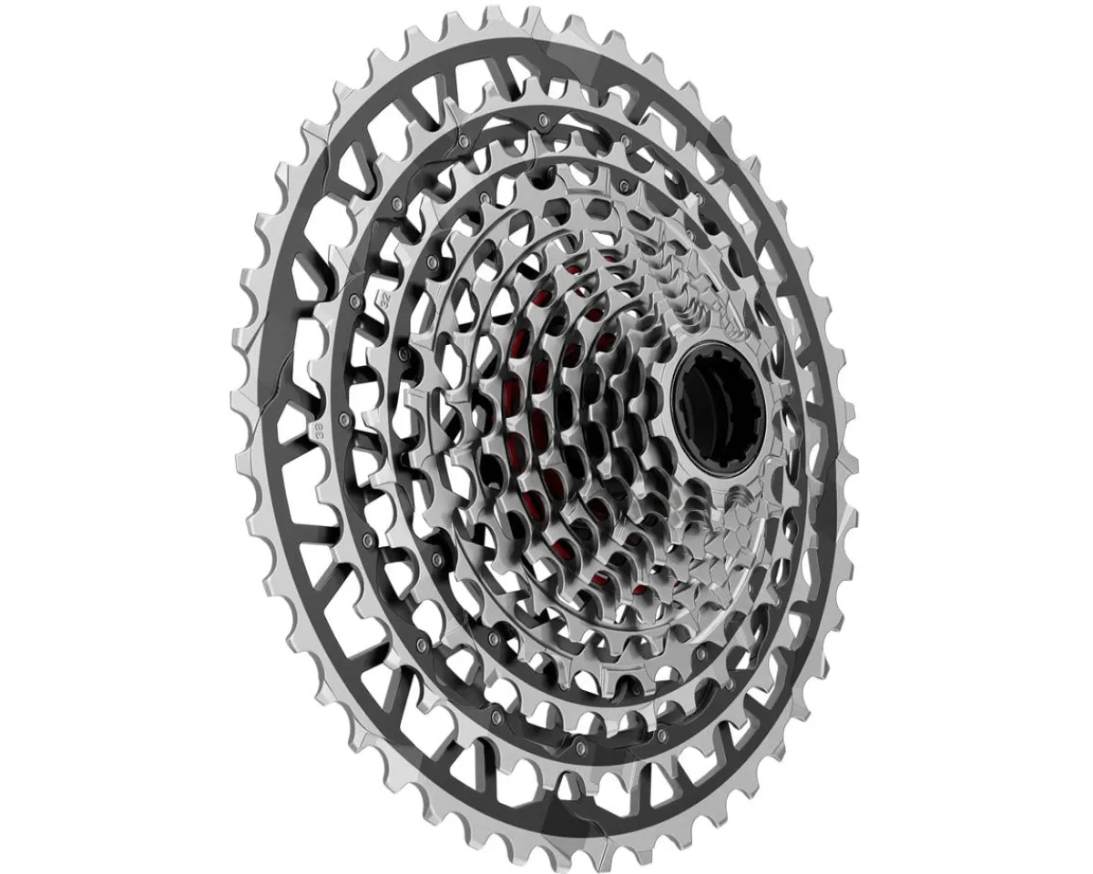 SRAM Electronic Shifting|Cassettes|RED XPLR XG-1391 Cassette (Silver/Black) (13 Speed) (XDR) (10-46T) (E1)