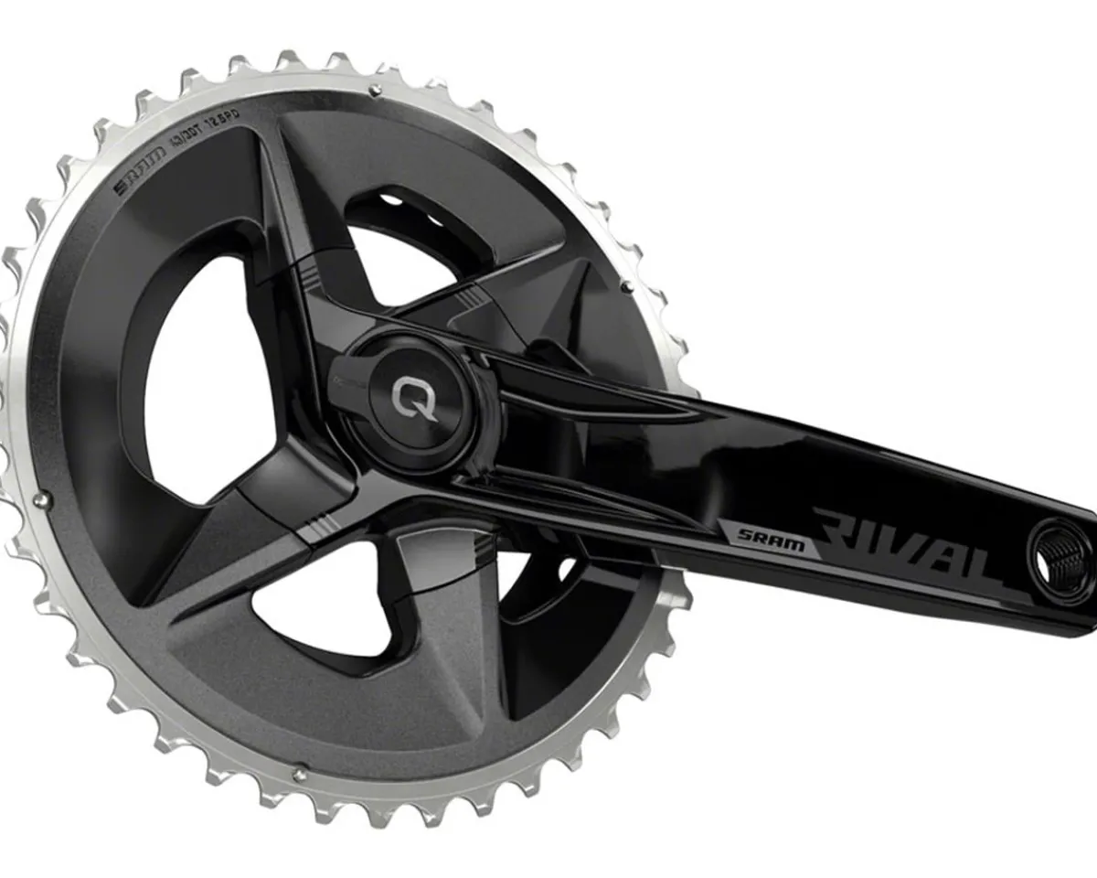 SRAM Bike Computers|Power Meters|Rival AXS Wide Power Meter Crankset (Black) (2 x 12 Speed) (DUB Spindle) (175mm) (43/30T) (Quarq)
