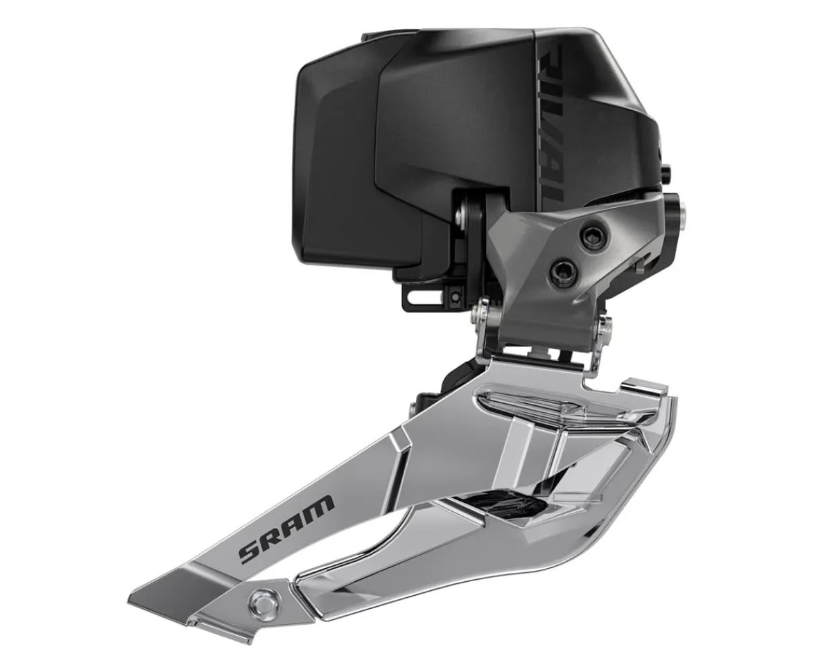 SRAM Electronic Shifting|Derailleurs & Parts|Rival eTap AXS Front Derailleur (Black/Silver) (2 x 12 Speed) (Braze-On) (Wide)