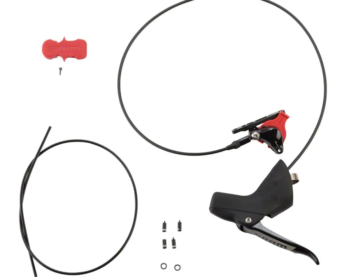 SRAM Brakes|Rival 1 Hydraulic Road Disc Brake Lever Kit (Black) (Left) (Flat Mount) (Brake Only) (Caliper Included)