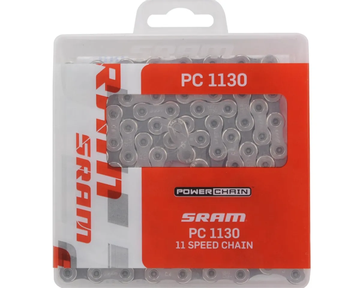 SRAM Chains & Accessories|Rival 22 PC-1130 Chain w/PowerLock (Silver) (11 Speed) (114 Link)