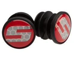 SRAM Handlebars|Road Handlebar End Plugs (Red) (S Logo)