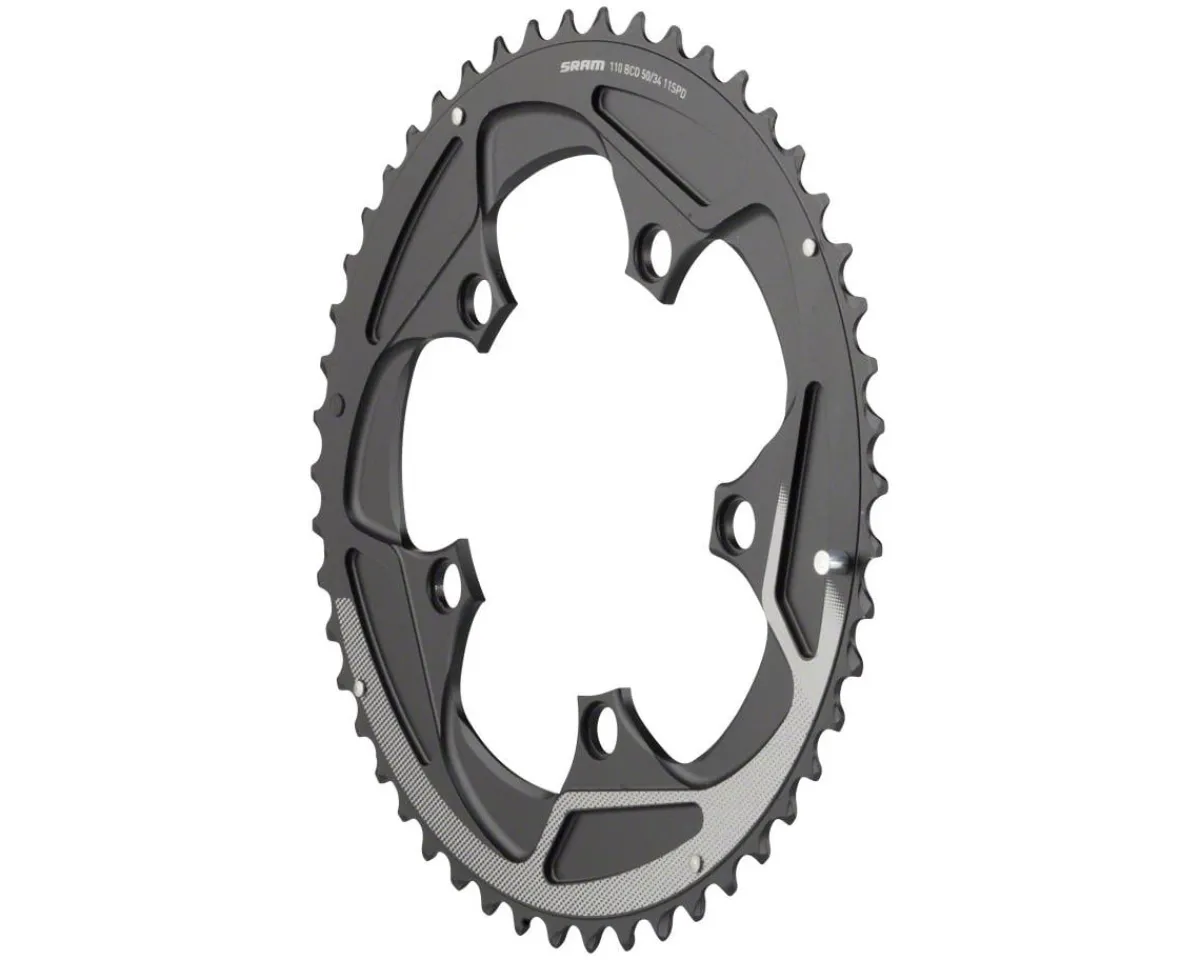 SRAM Chainrings & Accessories|11-Speed Yaw Chainring (Black) (110mm BCD) (50T)