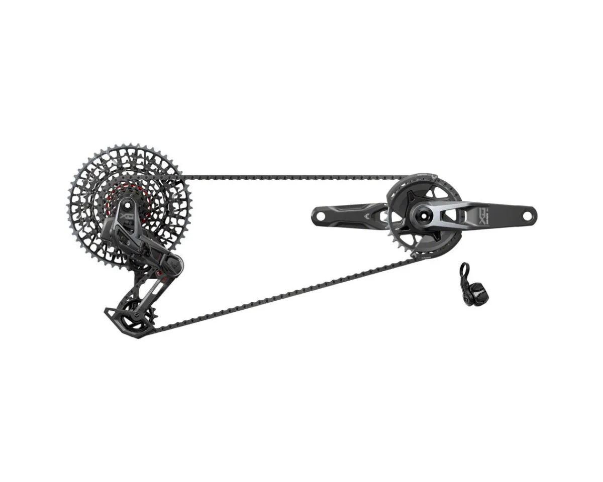 SRAM Electronic Shifting|Holiday Shopping|XO T-Type Eagle Transmission AXS Groupset (Dark Polar) (V2) (165mm) (32T) (DUB) (1 x 12 Speed) (55mm Chainline) (UDH)