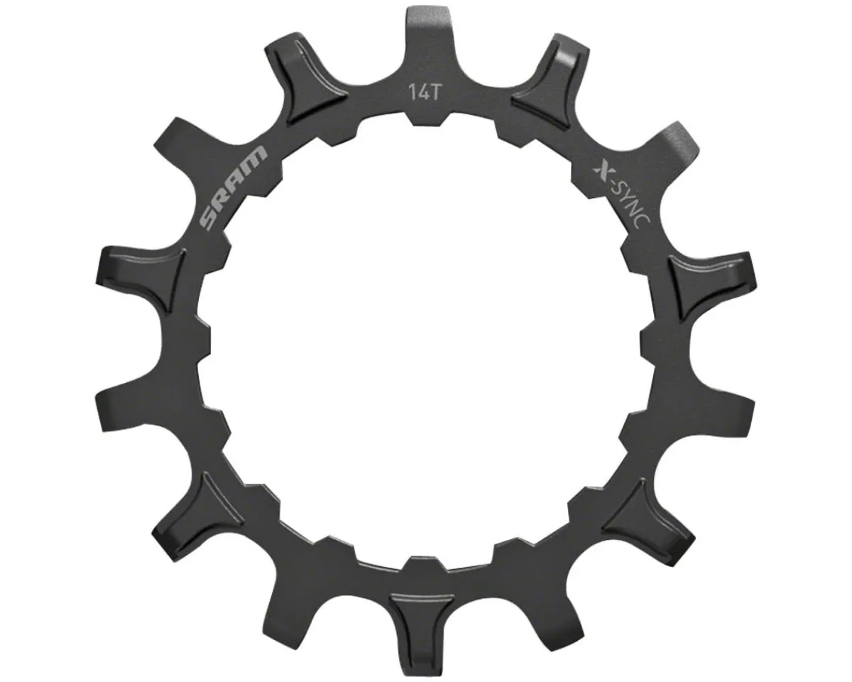 SRAM Chainrings & Accessories|E-Bike Parts|X-Sync EX1 Sprocket Chainring (Black) (For Bosch E-Bike Motors) (14T)