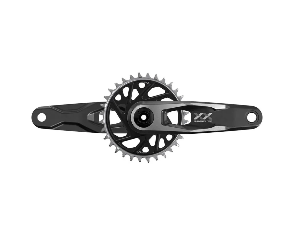 SRAM Cranksets & Parts|XX Downhill T-Type Crankset (Black) (7 Speed) (165mm) (34T) (3mm Offset Chainring) (55mm Chainline) (DUB Wide Spindle)